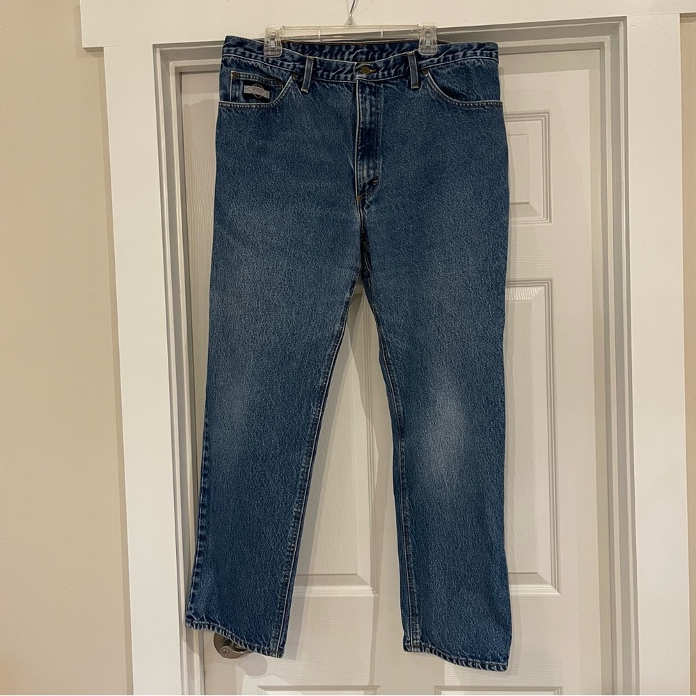 Diamond Gusset Relaxed Fit Jean Size 40x32  medium wash